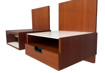 Two EU/NU-11 Japanese Series Wall Cabinets by Cees Braakman for Pastoe, 1958